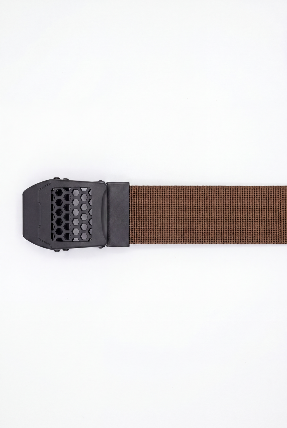 Men’s Tomato Store Core Web Belt Matte Solid Plate Buckle Low Profile Closure Smooth Lock Mechanism