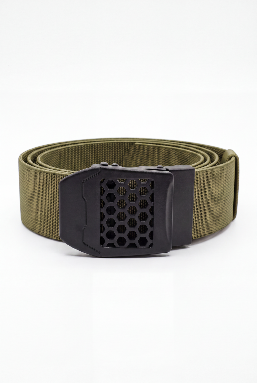 Men’s Tomato Store Core Web Belt Matte Solid Plate Buckle Low Profile Closure Smooth Lock Mechanism