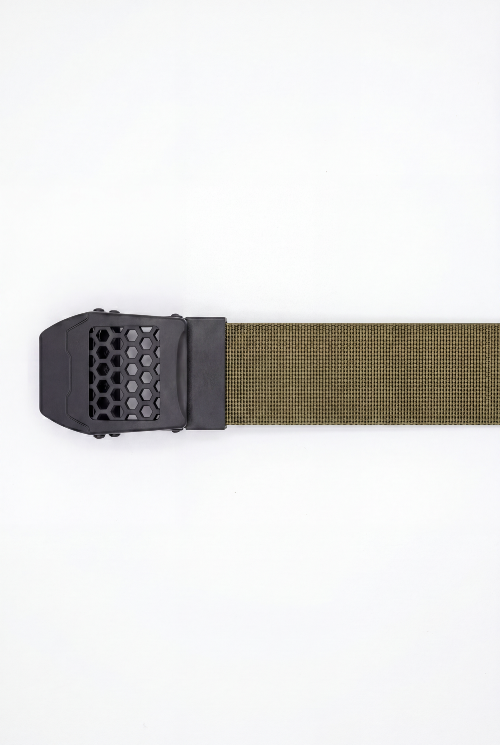 Men’s Tomato Store Core Web Belt Matte Solid Plate Buckle Low Profile Closure Smooth Lock Mechanism