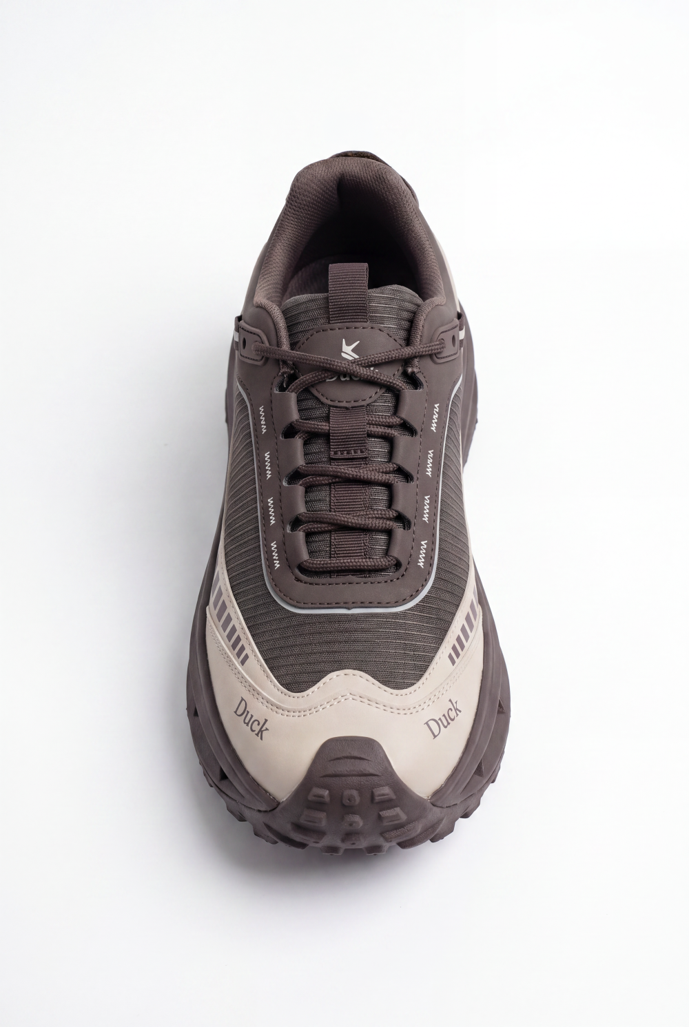Men’s Tomato Store Trail Sneakers Breathable Mesh Panels Lace Up Closure Rugged Grip Sole Duck Shoes
