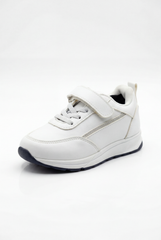 Boy's Versatile Sneaker Structured Feel For All-Day Support Subtle Stitching Details Hook And Loop Strap Shoes