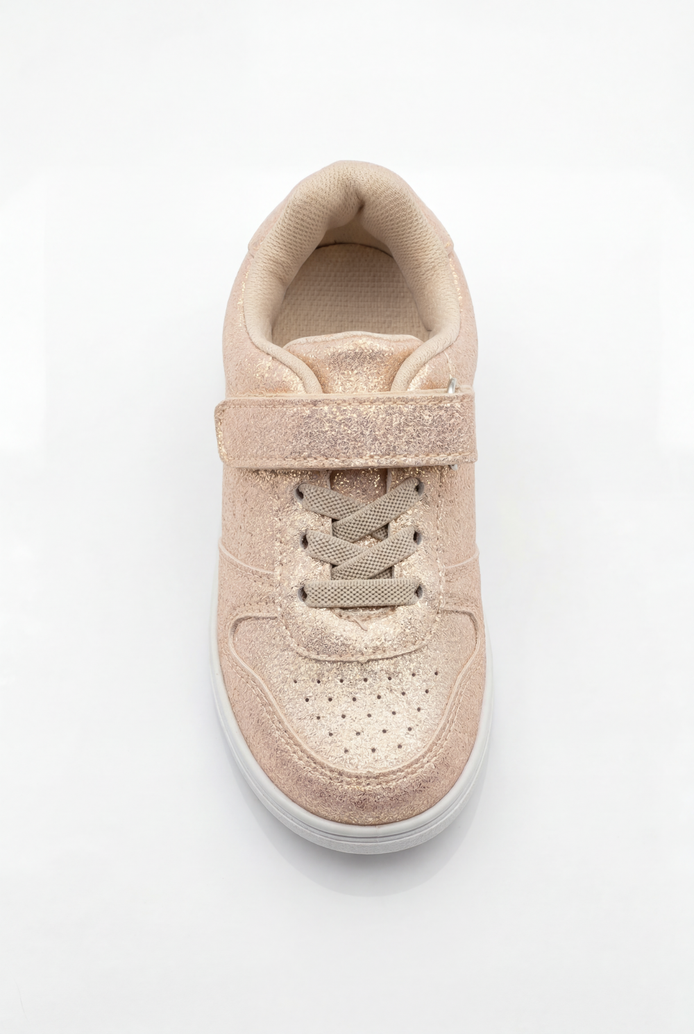 Girl's Sneakers Structured Long-Lasting Wear Hook And Loop Strap Elastic Laces Padded Collar Rubber Sole  Comfy Shoes