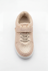 Girl's Sneakers Structured Long-Lasting Wear Hook And Loop Strap Elastic Laces Padded Collar Rubber Sole  Comfy Shoes