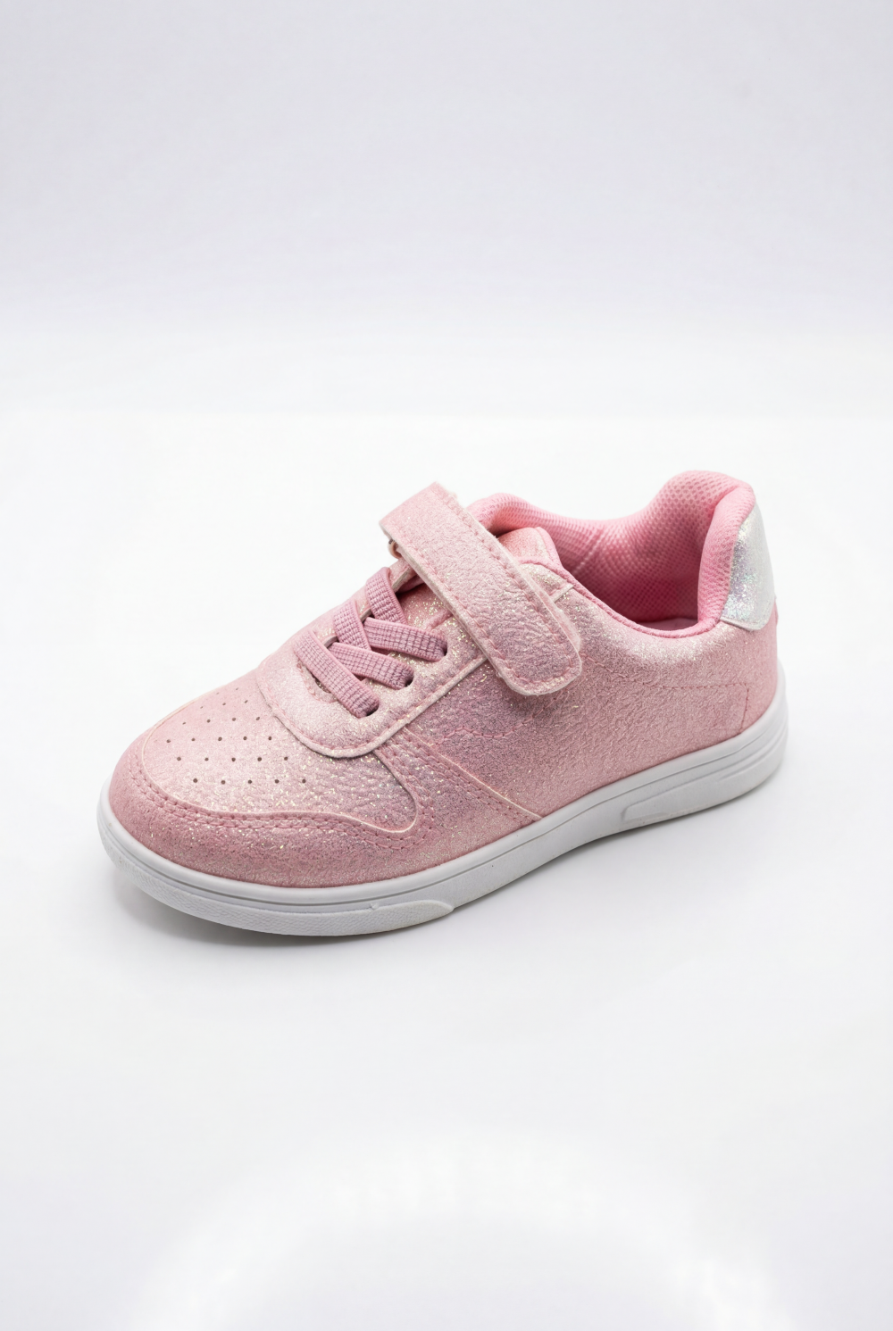 Girl's Sneakers Structured Long-Lasting Wear Hook And Loop Strap Elastic Laces Padded Collar Rubber Sole  Comfy Shoes