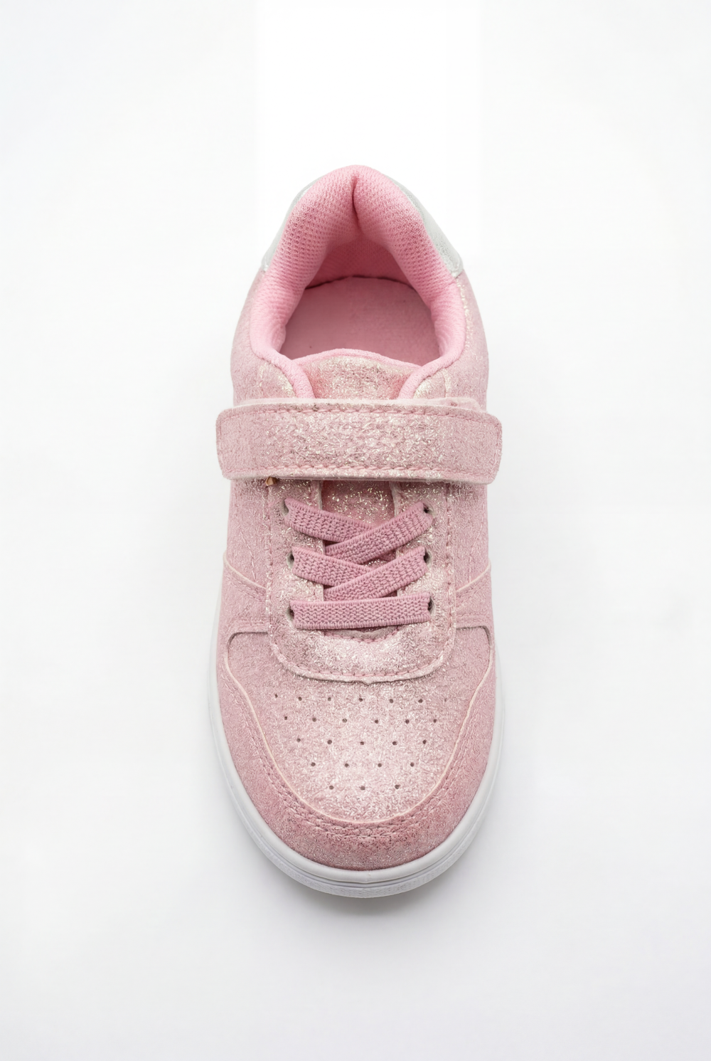 Girl's Sneakers Structured Long-Lasting Wear Hook And Loop Strap Elastic Laces Padded Collar Rubber Sole  Comfy Shoes