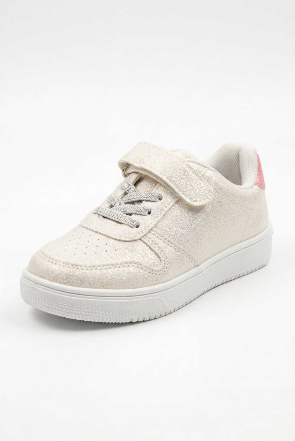 Girl's Sneakers Structured Long-Lasting Wear Hook And Loop Strap Elastic Laces Padded Collar Rubber Sole  Comfy Shoes