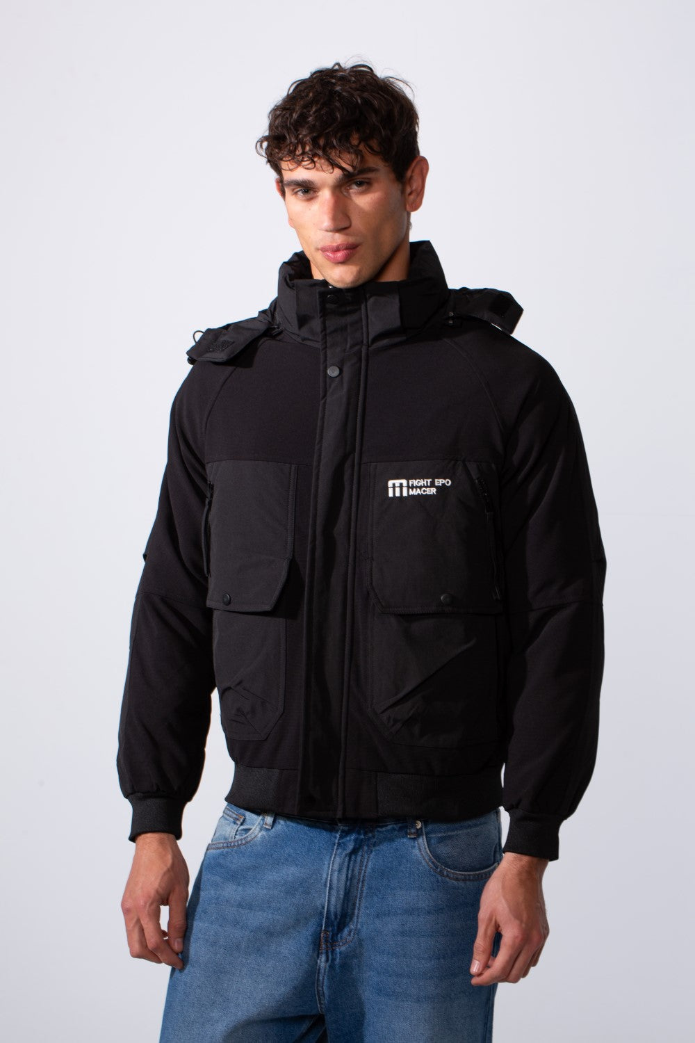 Men's Hooded Casual Utility Waterproof Jacket