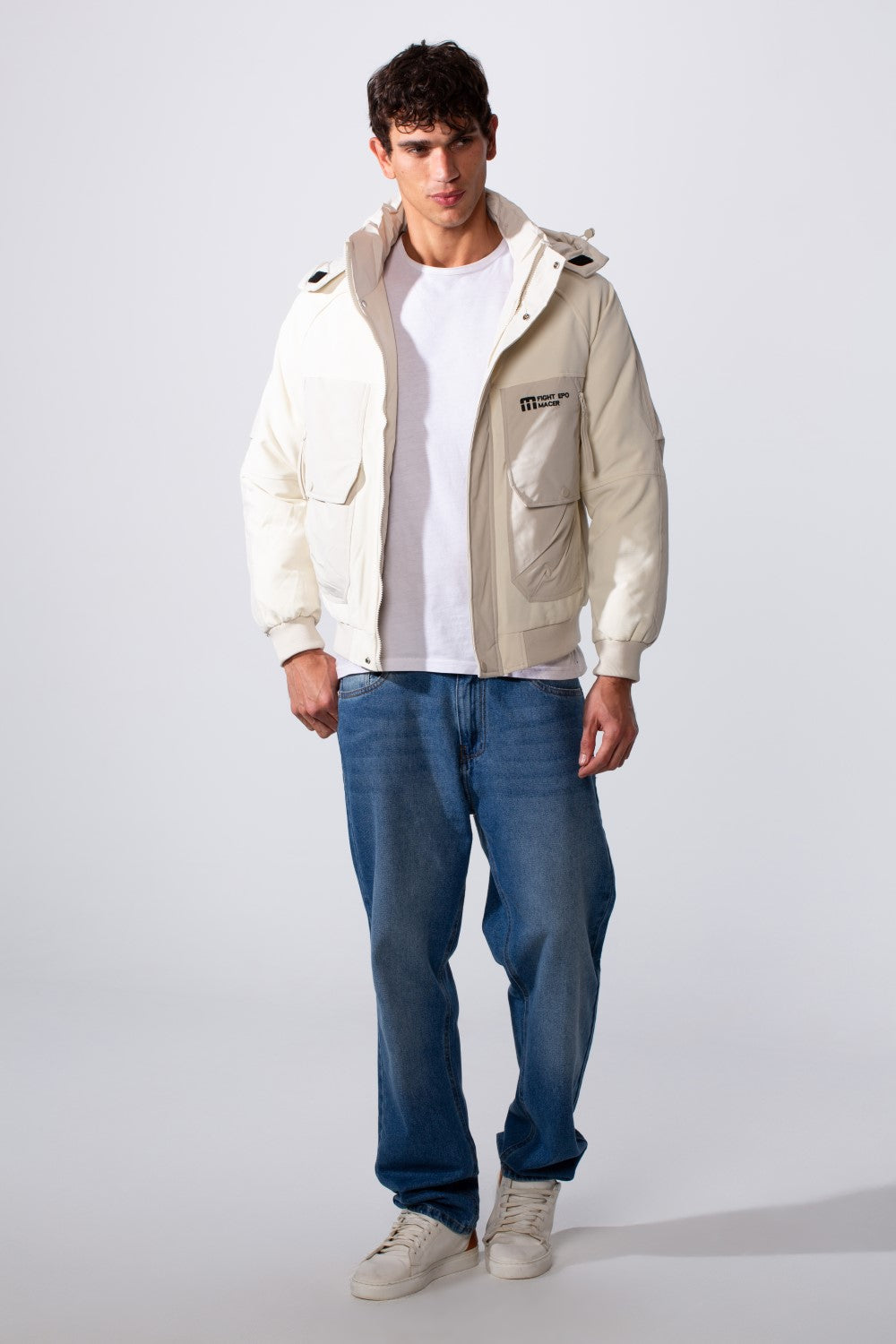 Men's Hooded Casual Utility Waterproof Jacket