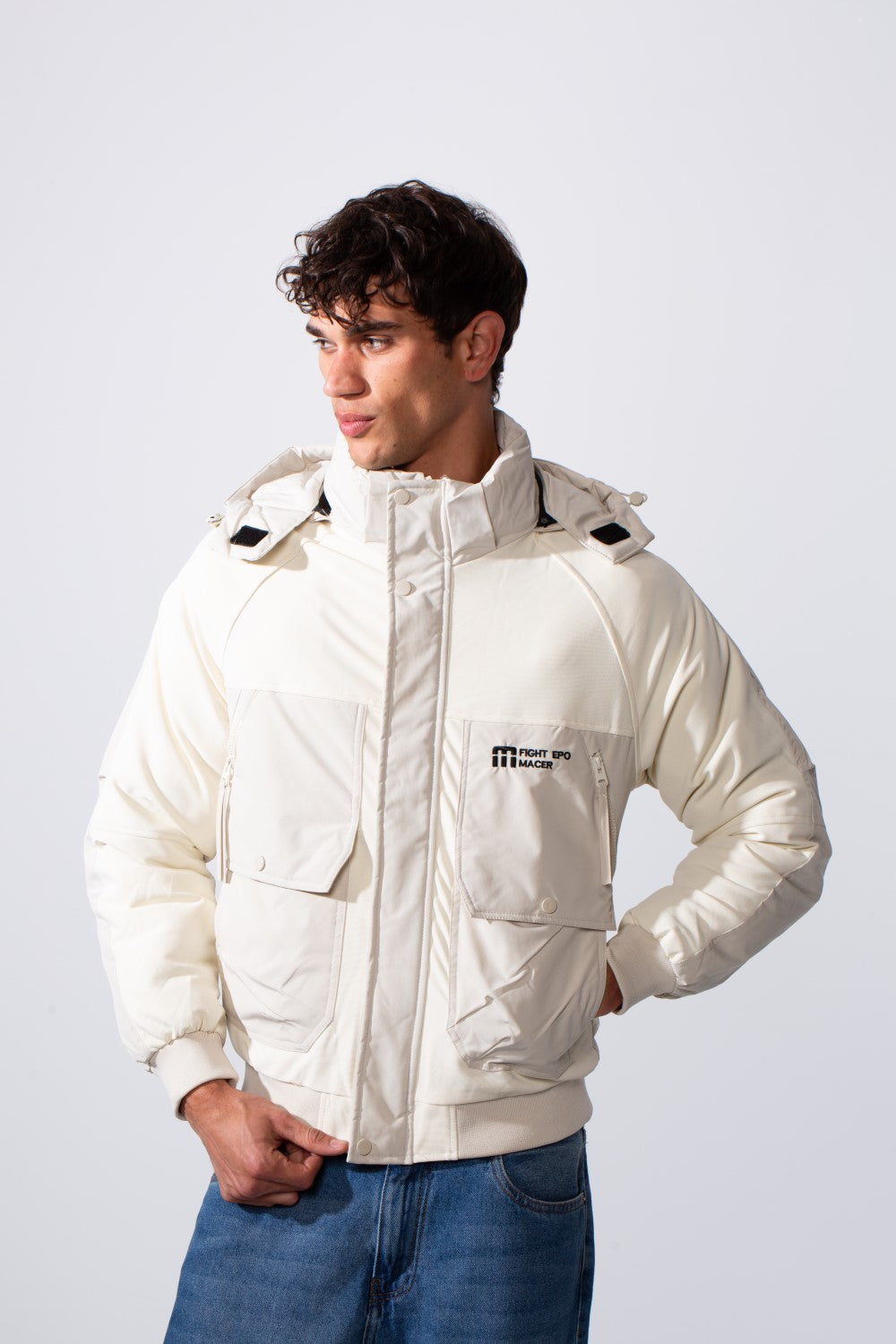 Men's Hooded Casual Utility Waterproof Jacket