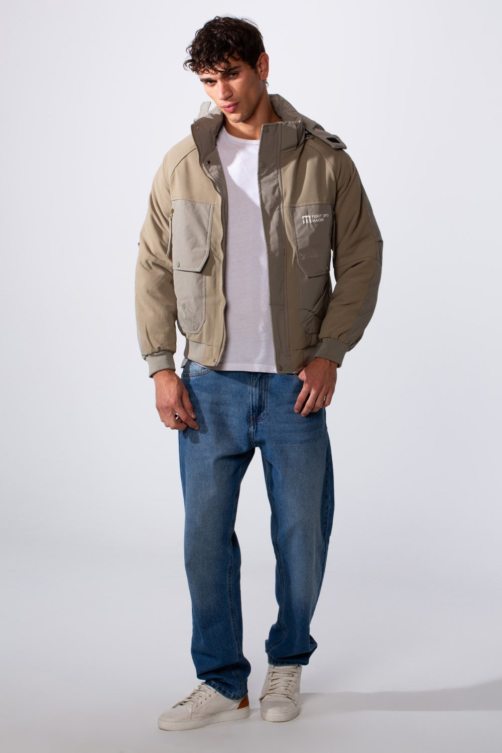 Men's Hooded Casual Utility Waterproof Jacket