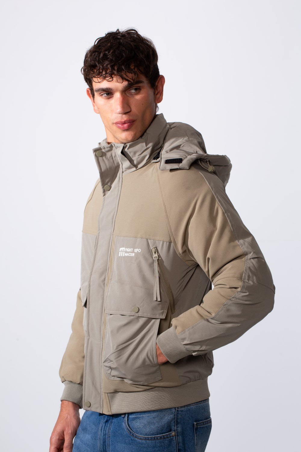 Men's Hooded Casual Utility Waterproof Jacket