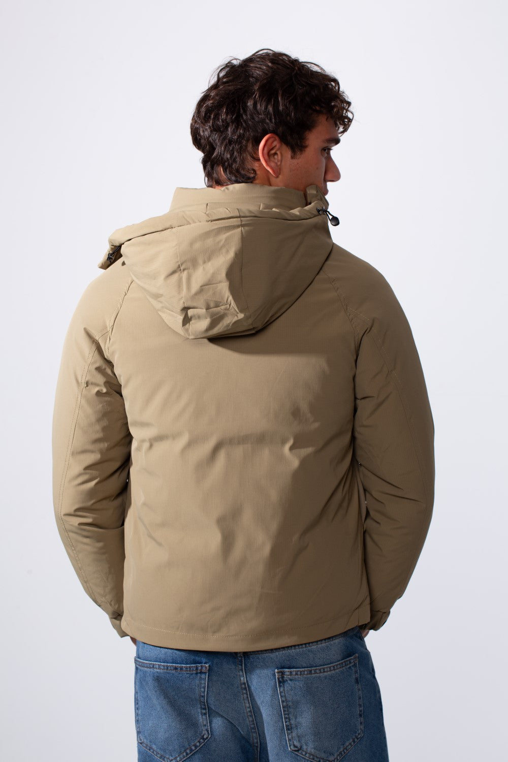 Men's Hooded Long Sleeve Basic Casual Waterproof Jacket