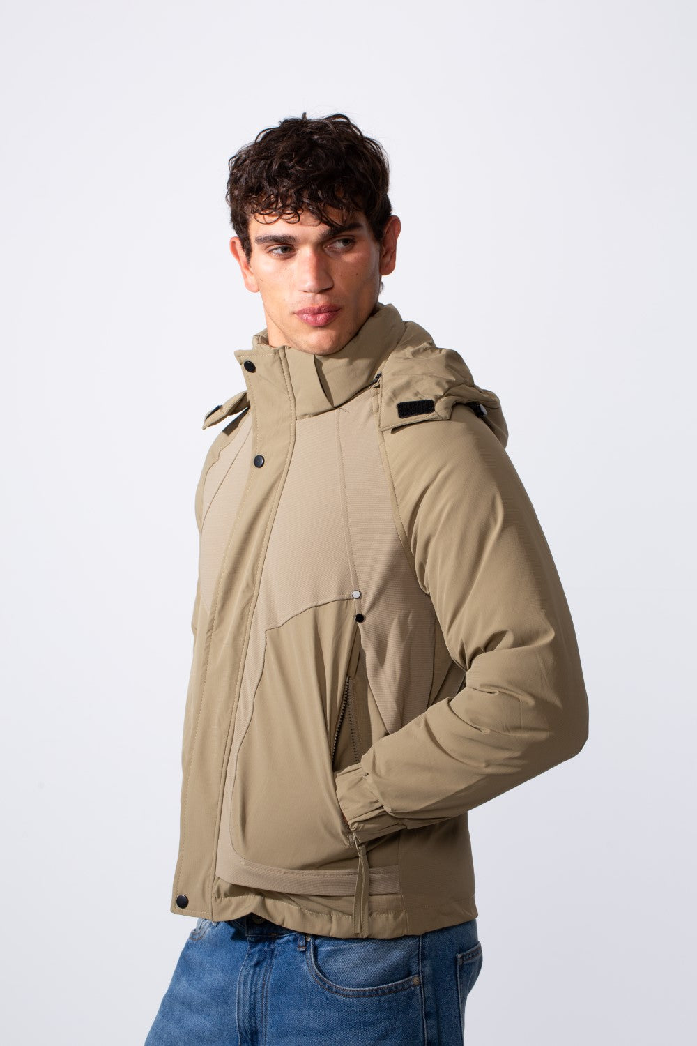 Men's Hooded Long Sleeve Basic Casual Waterproof Jacket