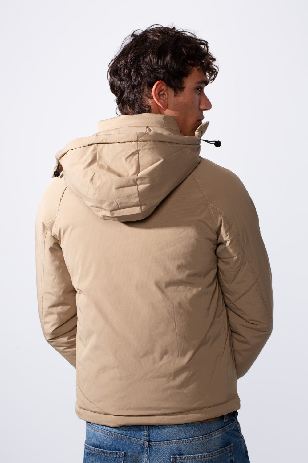 Men's Hooded Long Sleeve Basic Casual Waterproof Jacket