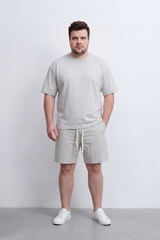 Men's Tomato Store Big Size Summer Melton Jersey Co-Ord Set Clean Monochrome Styling Easy Relaxed Fit