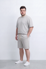 Men's Tomato Store Big Size Summer Melton Jersey Co-Ord Set Clean Monochrome Styling Easy Relaxed Fit