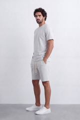 Men's Tomato Store Summer Melton Set Clean Minimal Styling Relaxed Silhouette Subtle Logo Detail Regulaer Fit Outfit