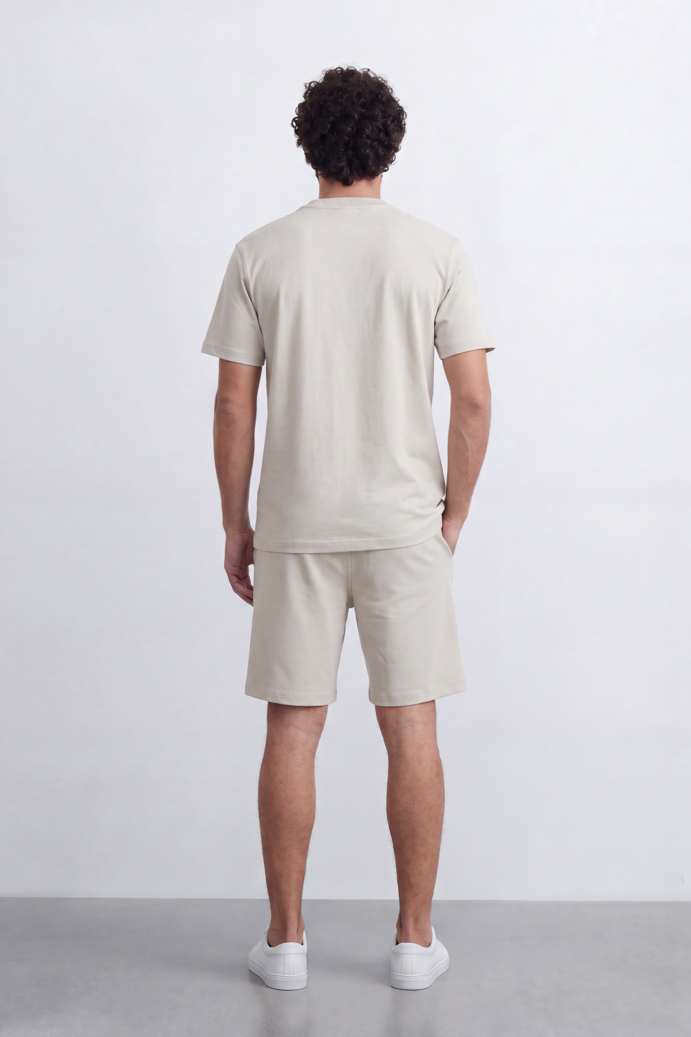 Men's Tomato Store Summer Melton Set Clean Minimal Styling Relaxed Silhouette Subtle Logo Detail Regulaer Fit Outfit