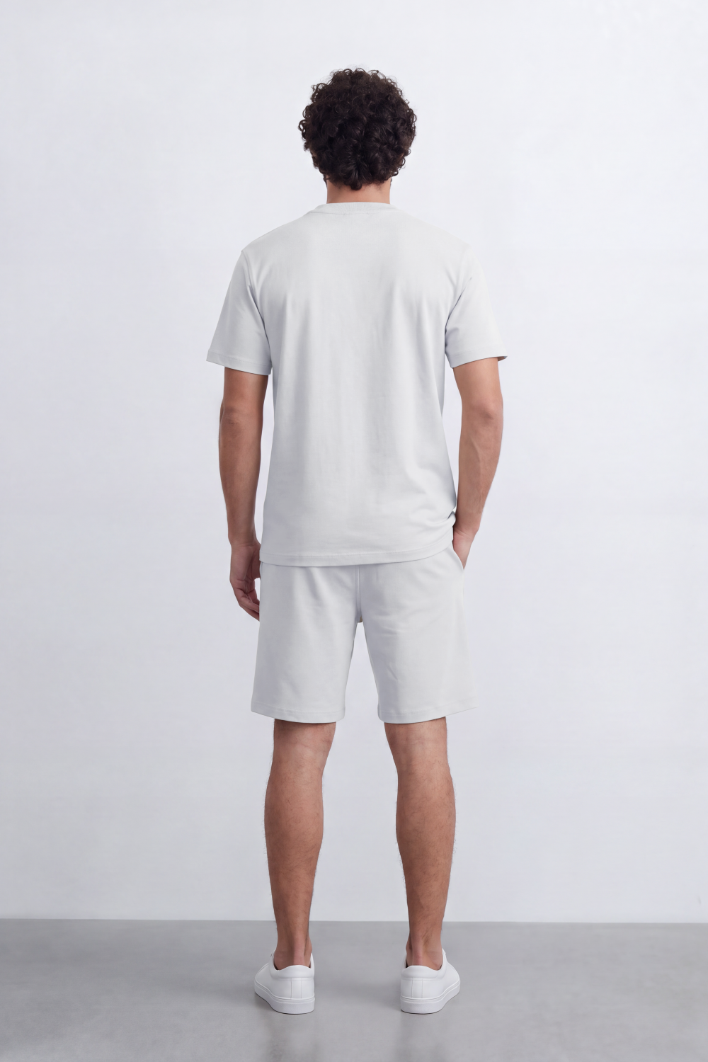 Men's Tomato Store Summer Melton Set Clean Minimal Styling Silhouette Subtle Logo Detail Regular Fit Outfit