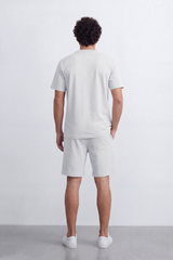 Men's Tomato Store Summer Melton Set Clean Minimal Styling Silhouette Subtle Logo Detail Regular Fit Outfit