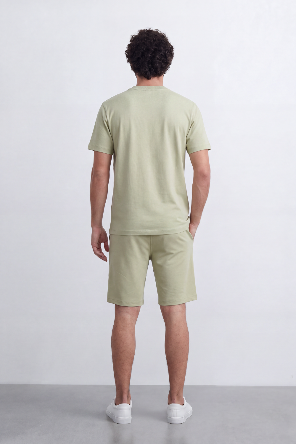 Men's Tomato Store Summer Melton Set Clean Minimal Styling Relaxed Silhouette Subtle Logo Detail Regulaer Fit Outfit