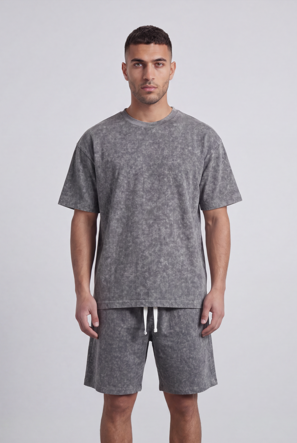 Men’s Tomato Store Matching Set Washed Mineral Finish Oversize Outfit