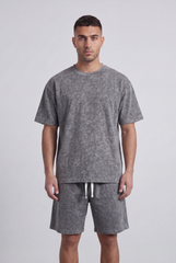 Men’s Tomato Store Matching Set Washed Mineral Finish Oversize Outfit