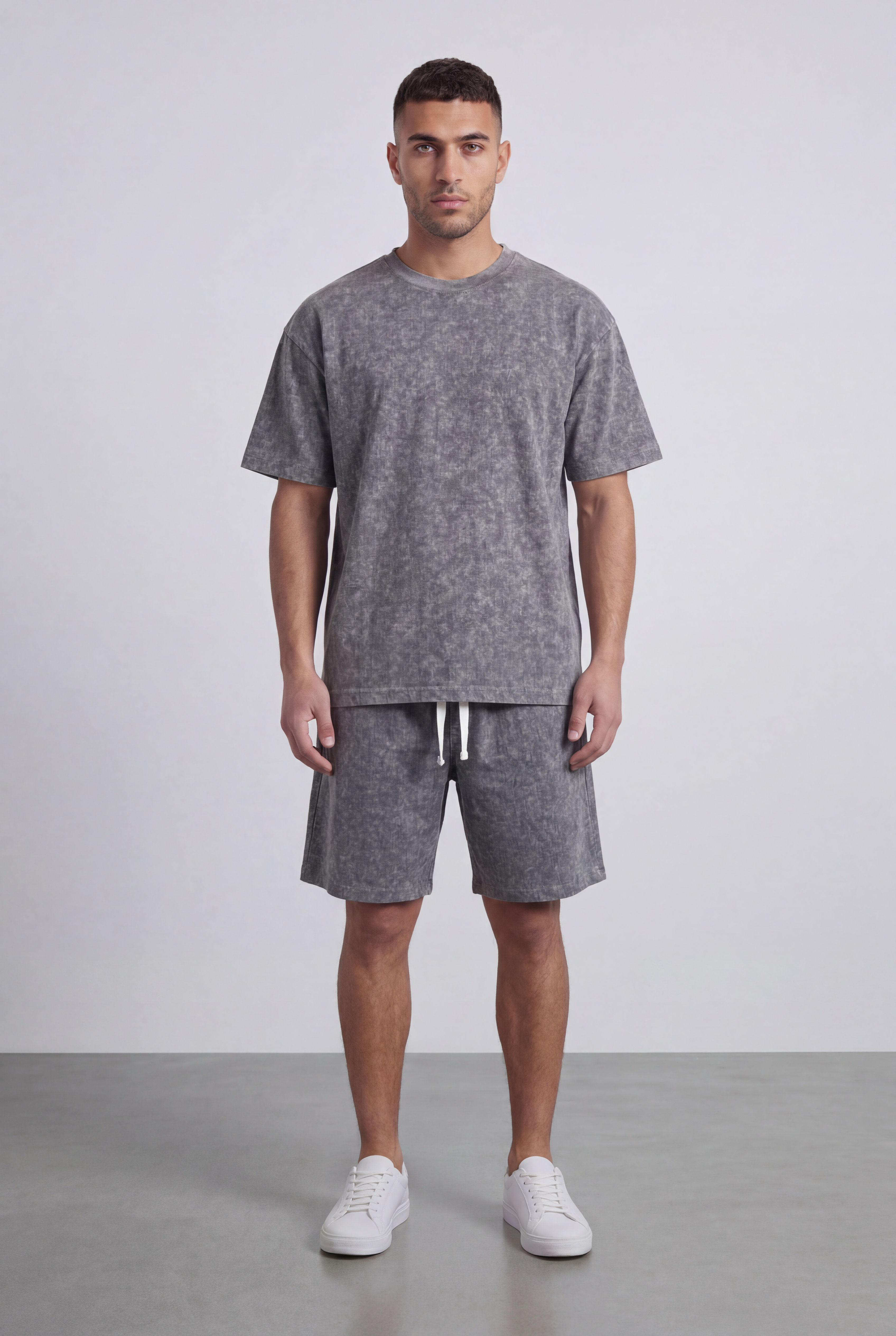 Men’s Tomato Store Matching Set Washed Mineral Finish Oversize Outfit