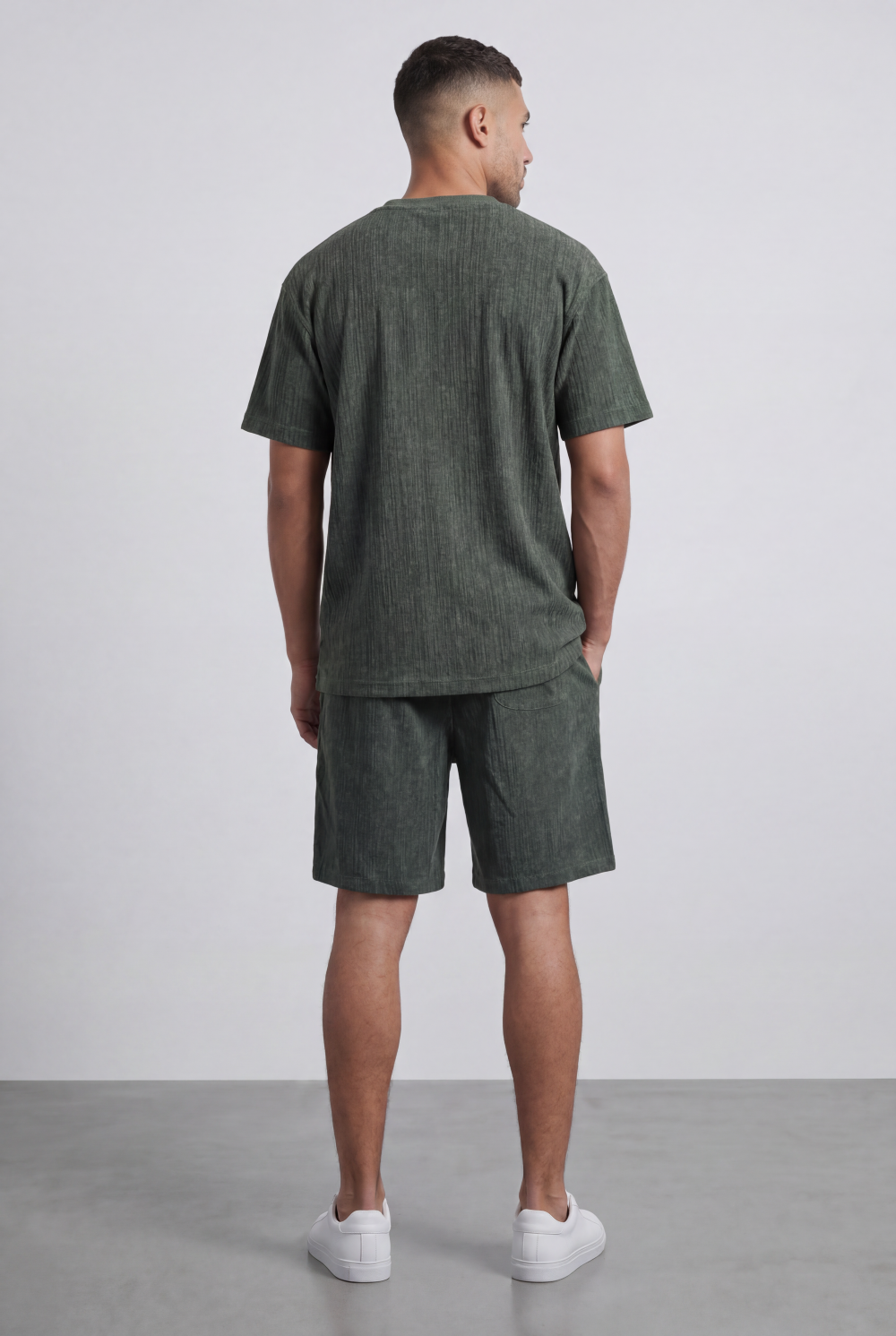 Men’s Tomato Store Matching Set Washed Mineral Finish Oversize Outfit