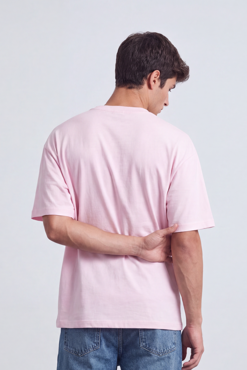 Men’s Tomato Store Airbrush Memory Oversize T-Shirt Soft Cloud Wash Across The Body With Abstract Scratch Sketch Small Quote Print