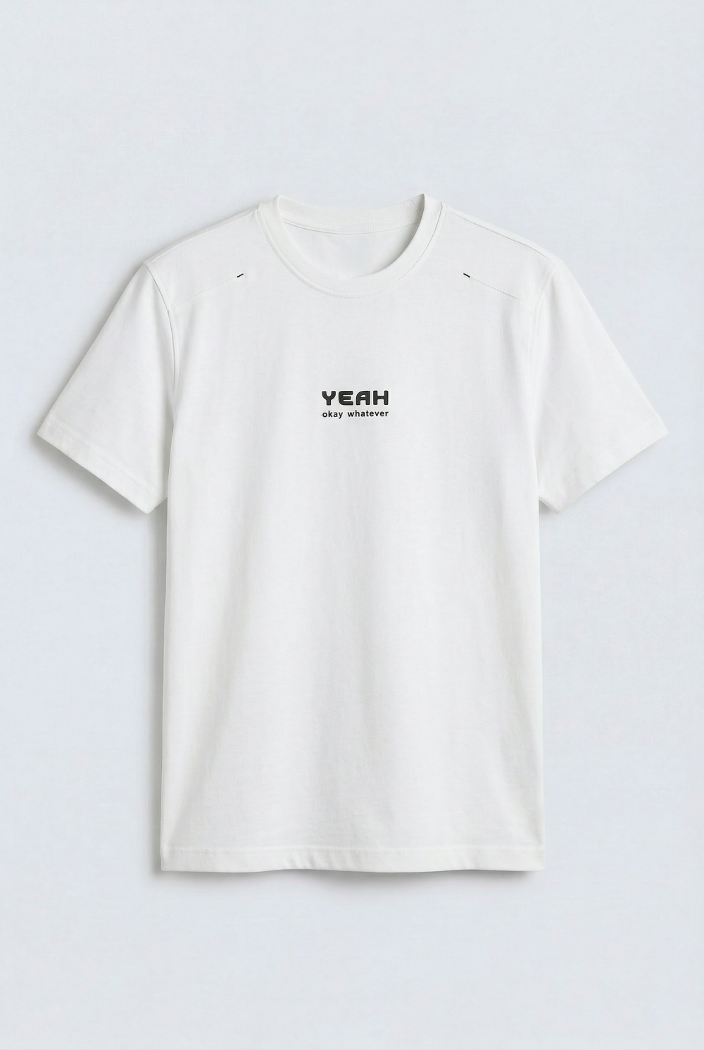 Men’s Tomato Store Ribbed Crew Neckline Chest Bold Text Print Short Sleeves Regular Fit T-Shirt