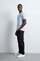 Men's Tomato Store Soft Cotton T-Shirt Minimal Tomato Chest Logo Slim Fit