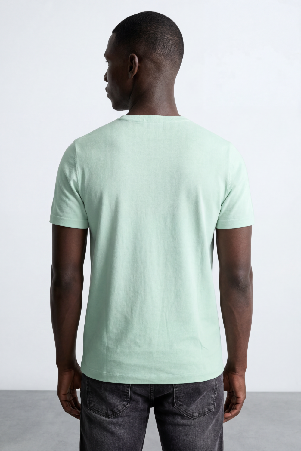 Men's Tomato Store Soft Cotton T-Shirt Minimal Tomato Chest Logo Slim Fit