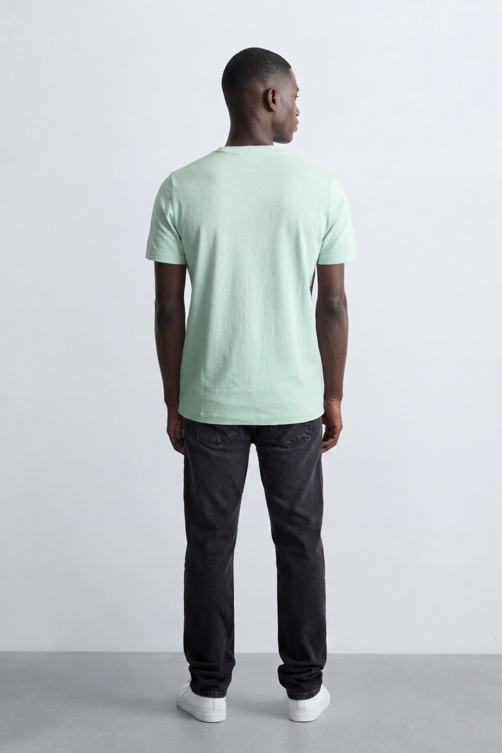 Men's Tomato Store Soft Cotton T-Shirt Minimal Tomato Chest Logo Slim Fit