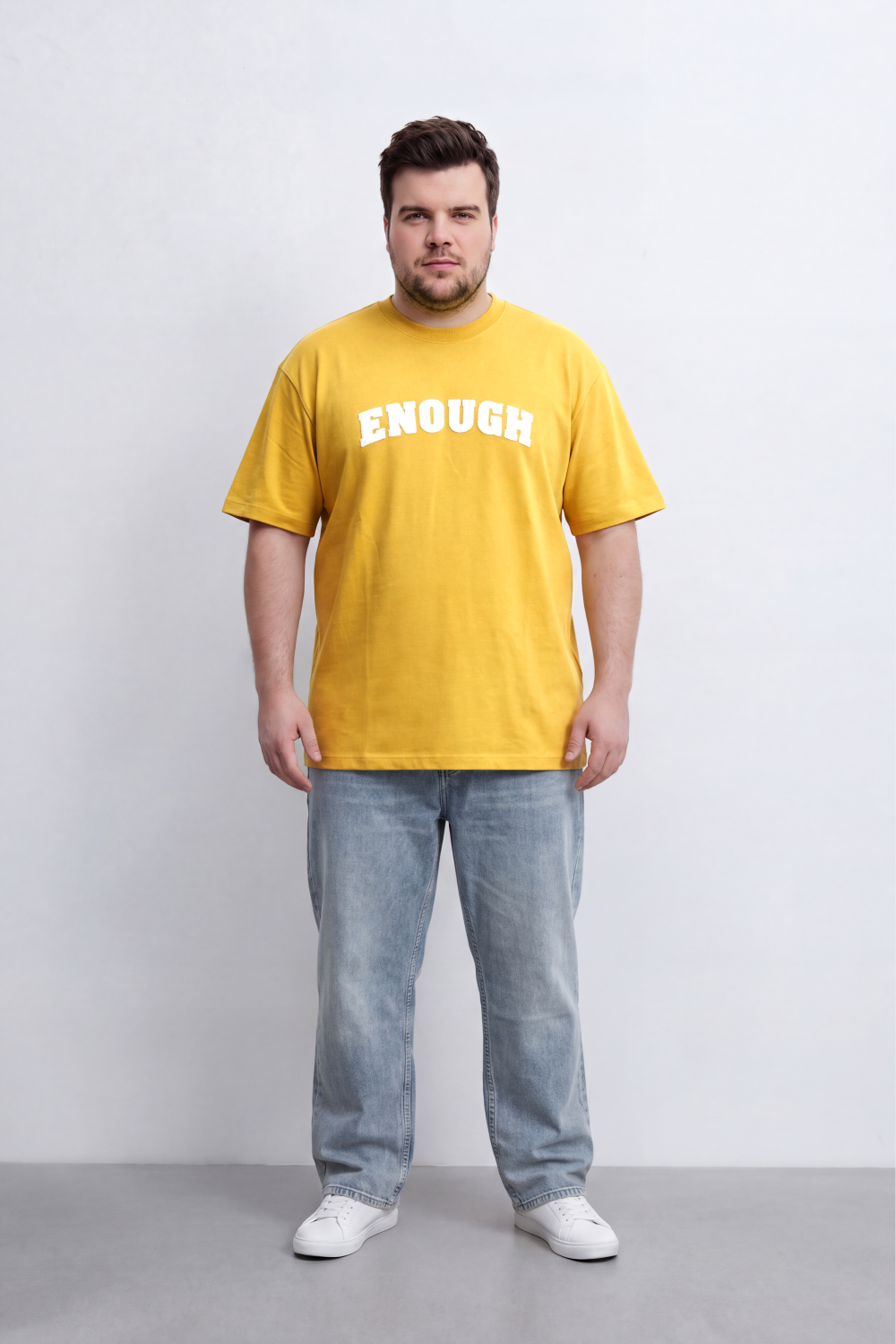 Men's Tomato Store Graphic Big Size T-Shirt Bold Enough Collegiate Typography Reguler Fit