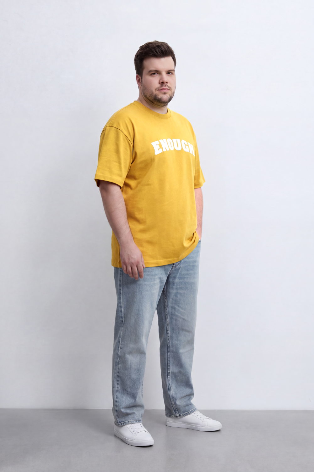Men's Tomato Store Graphic Big Size T-Shirt Bold Enough Collegiate Typography Reguler Fit