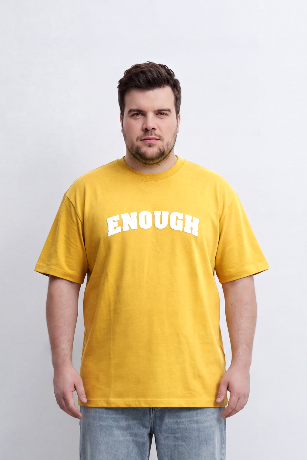Men's Tomato Store Graphic Big Size T-Shirt Bold Enough Collegiate Typography Reguler Fit