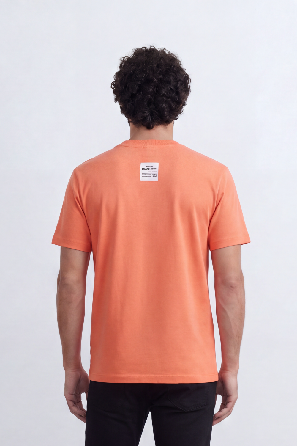 Men's Tomato Store T-Shirt Raised Chenille Collegiate Typography Clean Crew Neck Soft Regular Fit