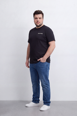 Men's Tomato Store Big Size Graphic T-Shirt Stay Strong Front And Back Slogan Typography Regular Fit