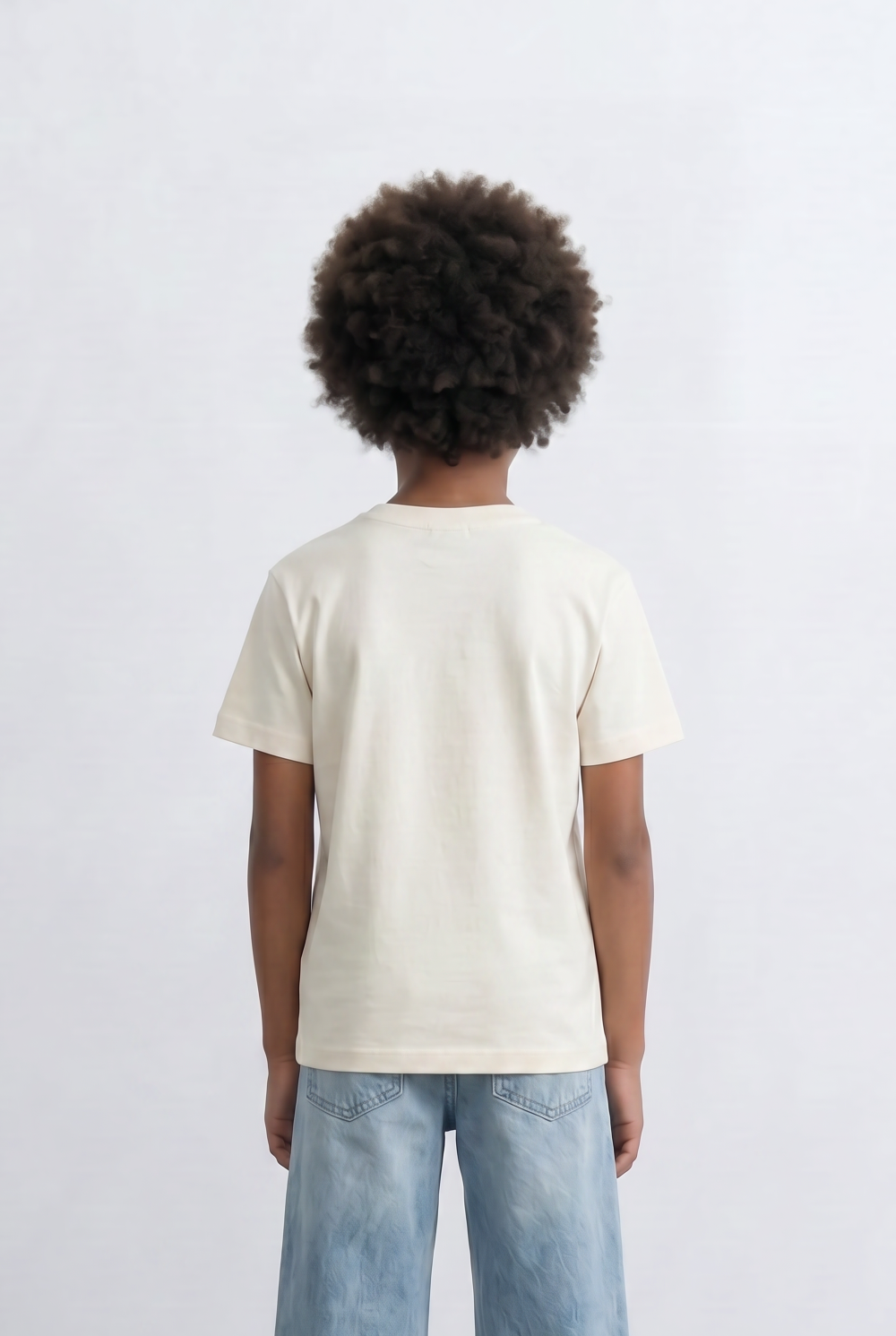 Boy's Tomato Store Minimal Badge T-Shirt Small Chest Label Detail Clean Front Design