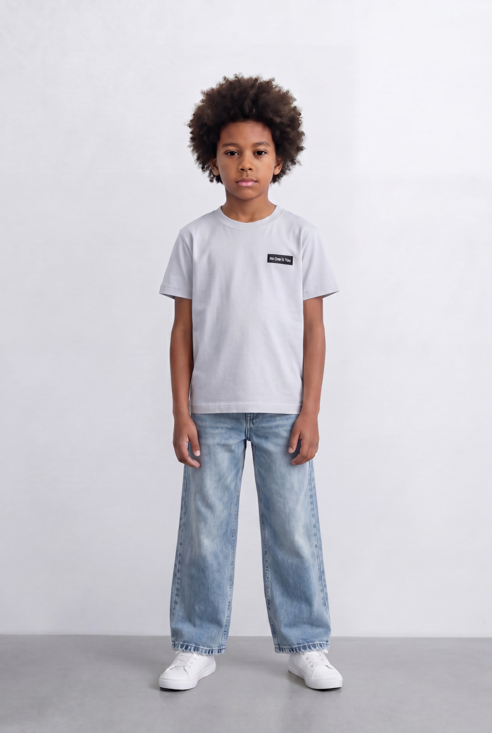 Boy's Tomato Store Minimal Badge T-Shirt Small Chest Label Detail Clean Front Design