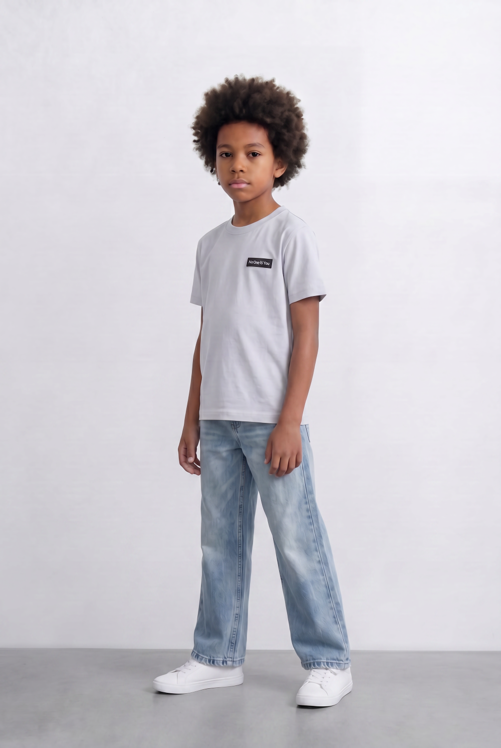 Boy's Tomato Store Minimal Badge T-Shirt Small Chest Label Detail Clean Front Design