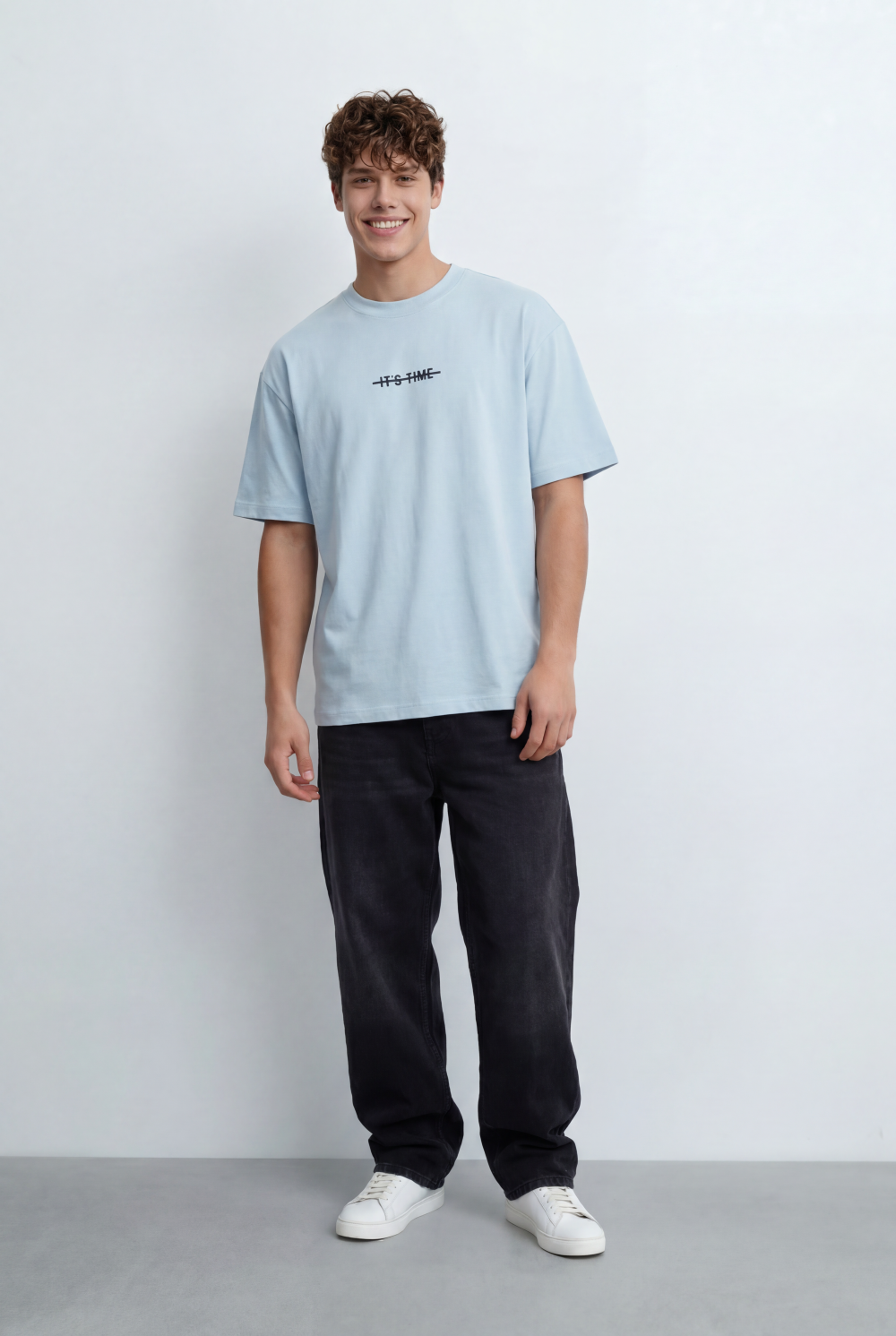 Men’s Tomato Store Oversized T-Shirt Featuring Small Front Typography Print
