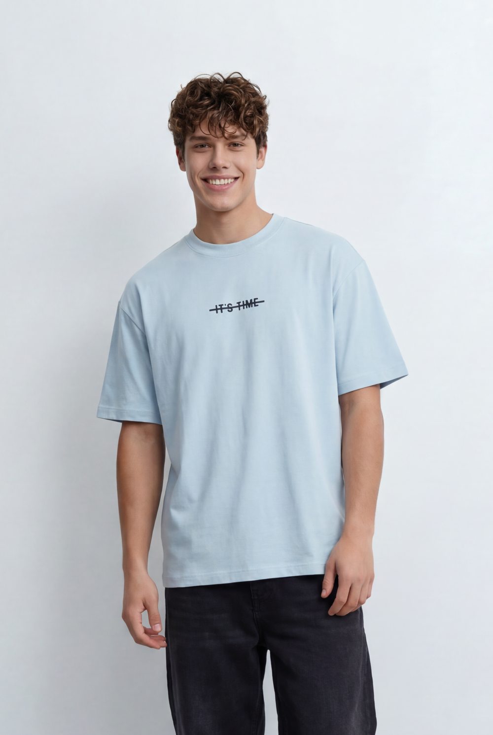 Men’s Tomato Store Oversized T-Shirt Featuring Small Front Typography Print