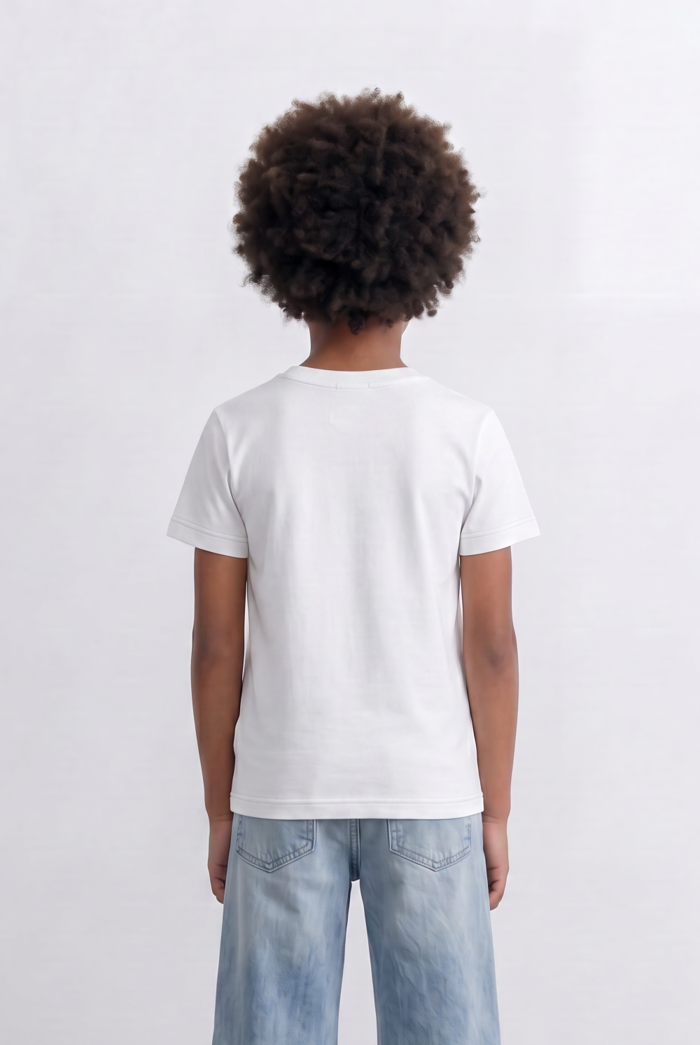 Boy's Tomato Store Embroidered Logo T-Shirt Tonal Chest Detail Minimal Everyday Design