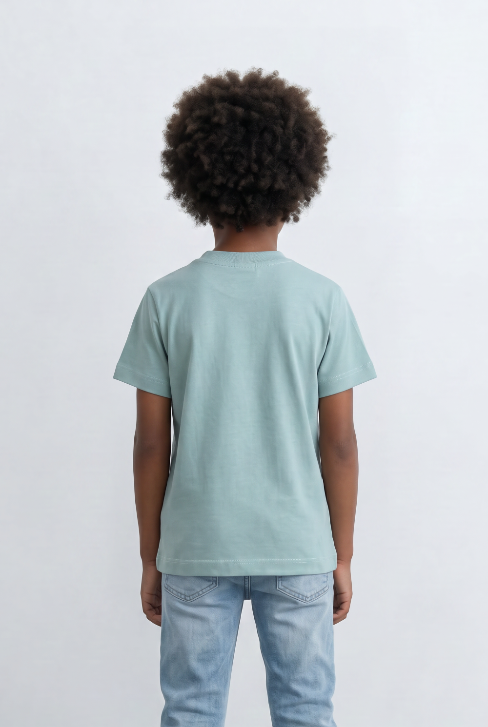 Boy's Slim Fit Tomato Store Round Neck T-Shirt Stylish Embroidered Logo For Comfort & Confidence