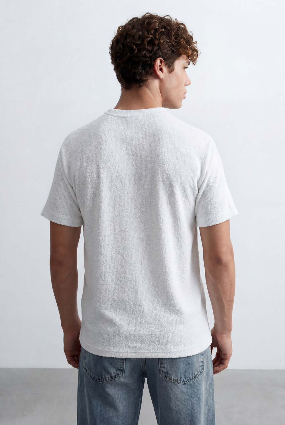 Men’s Tomato Store Knit Texture Open Weave Surface Breathable Elevated Everyday T-Shirt