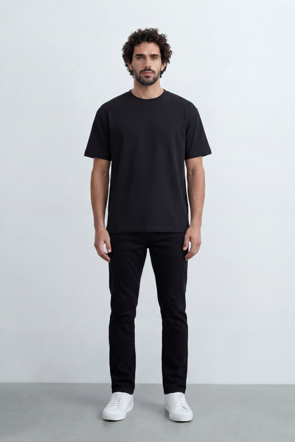 Men’s Tomato Store Debris Splash Back Print T-Shirt Texture Solid Dyed Surface Front Minimal Finish Large Back Typography Relaxed Fit