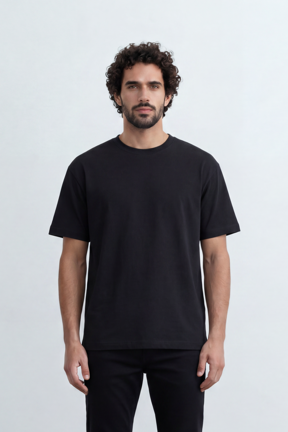 Men’s Tomato Store Debris Splash Back Print T-Shirt Texture Solid Dyed Surface Front Minimal Finish Large Back Typography Relaxed Fit