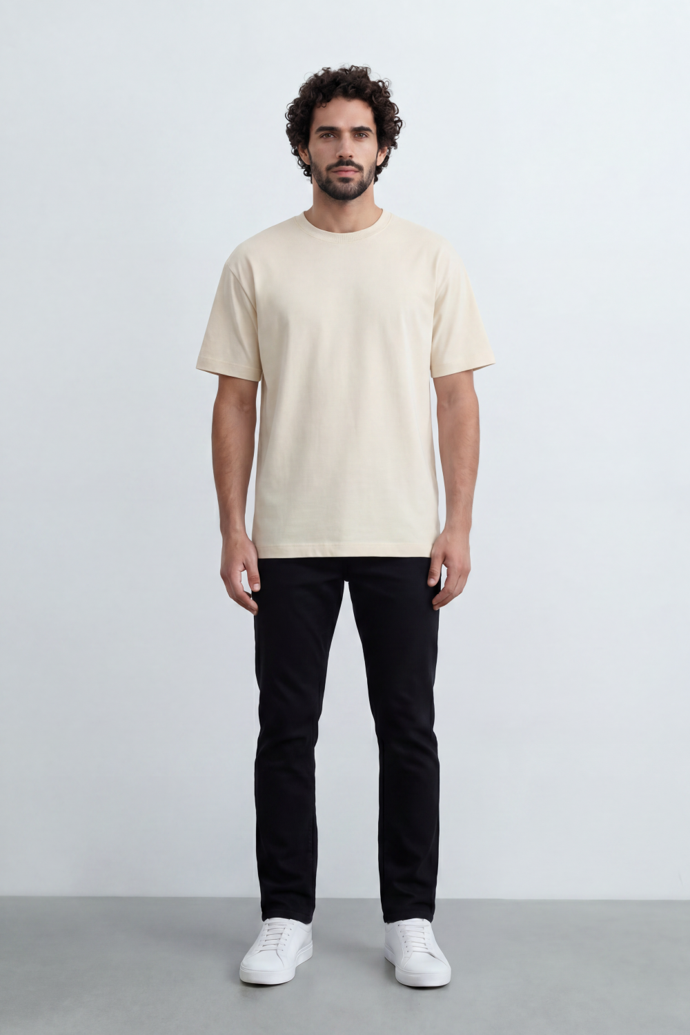 Men’s Tomato Store Debris Splash Back Print T-Shirt Texture Solid Dyed Surface Front Minimal Finish Large Back Typography Relaxed Fit